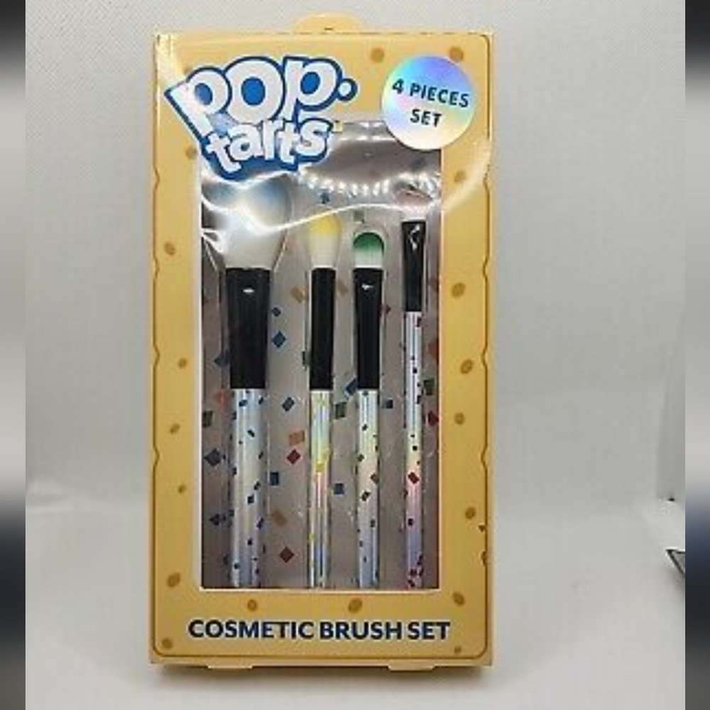 Pop Tarts 4Pc. Cosmetic Brush Set - Multicolor New